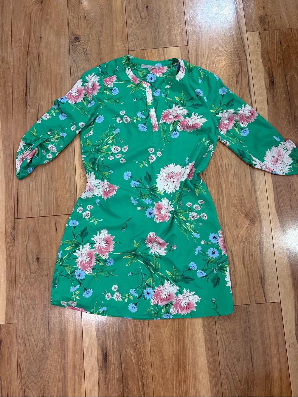 Daniel Rainn Green Floral Mini Dress